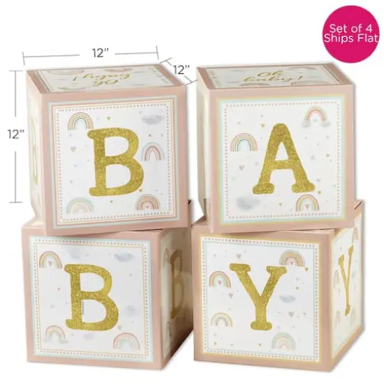 Kate Aspen Boho Rainbow Baby Block Box Set, 4ct. {8}