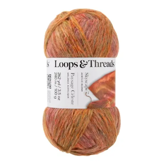 Skyscape&trade; Yarn by Loops & Threads&reg; Coral/Orange Multi {1}
