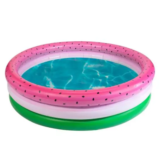 PoolCandy 5ft. Watermelon Inflatable Sunning Pool {1}
