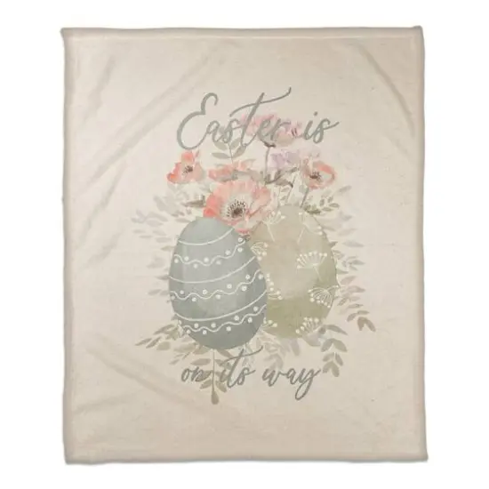 Easter On Its Way 4 50" x 60" Coral Fleece Blanket {1}