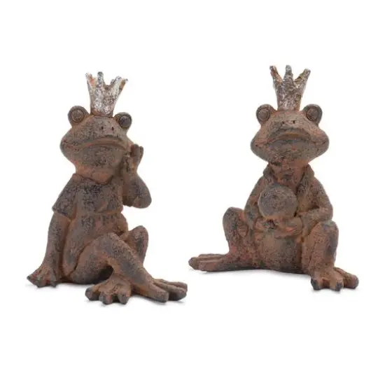Royal Sitting Frog Figurine Set {6}