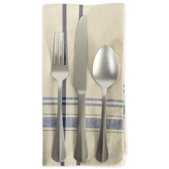 DII&reg; French Stripe Cloth Dinner Napkins, 6ct. Nautical Blue {4}