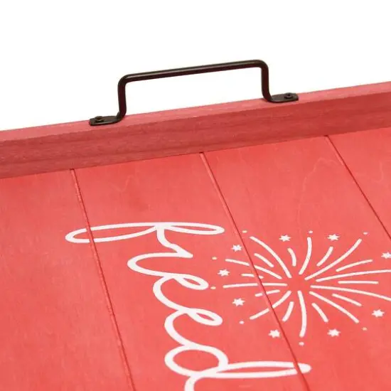 Elegant Designs&trade; 15.5" Freedom Serving Tray with Handles {8}