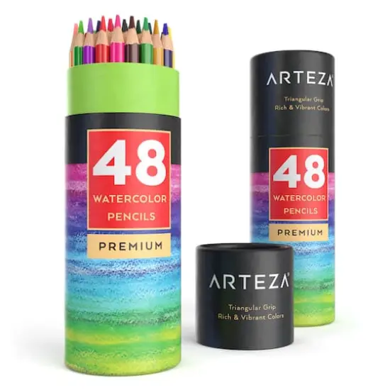 Arteza&reg; Premium Watercolor 48 Pencil Set {11}