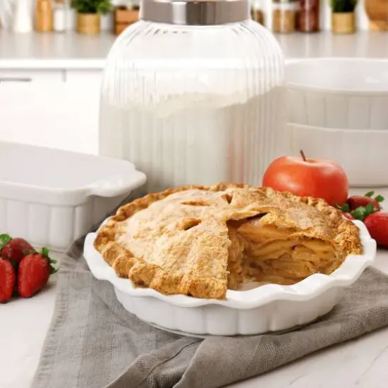 Gibson Elite&reg; White Ceramic Bakeware Set {3}