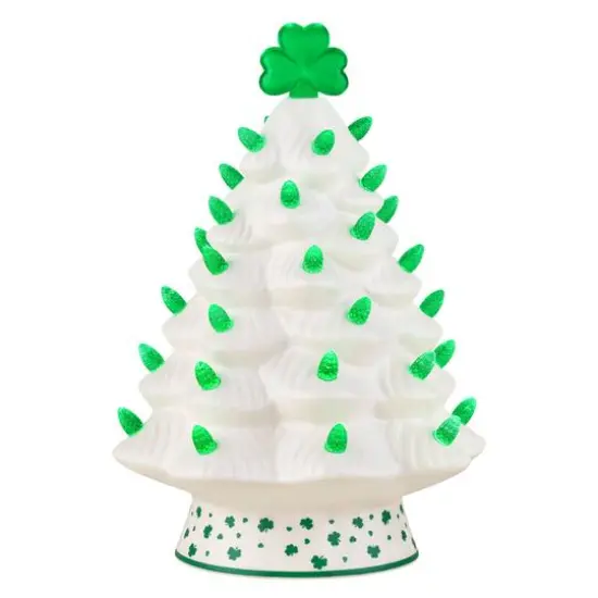 Mr. Lucky 10" Ceramic Shamrock Tree {1}