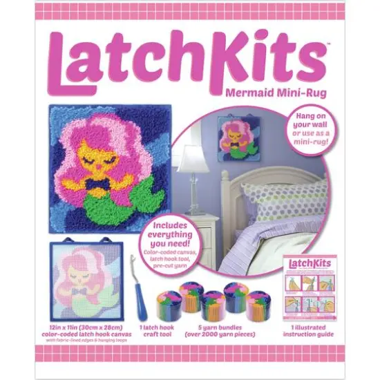 LatchKits&trade; Mermaid Mini Rug Kit {6}