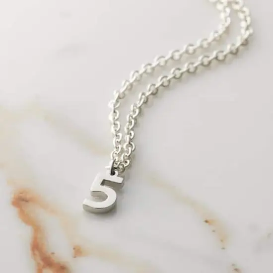Sterling Silver Number Charm by Bead Landing&trade; 5 {3}