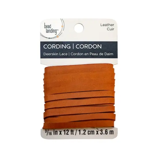 Deerskin Lace Cording by Bead Landing&trade; Saddle Tan {1}