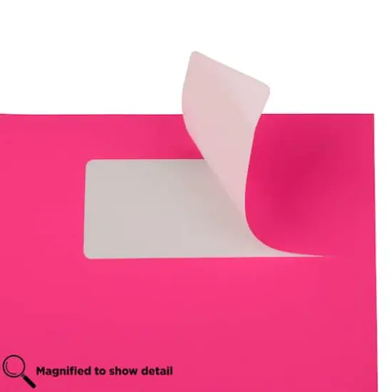 JAM Paper Standard Mailing Return Address Labels Neon Pink {6}