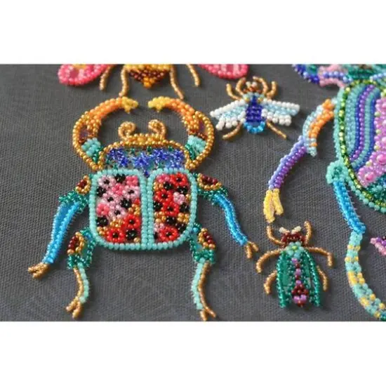 Abris Art Beetles Deco Scenes Bead Embroidery Kit {8}