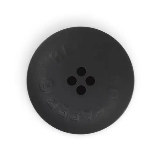 Dritz&reg; 28mm Recycled Paper Round Button, 3ct. Black {6}