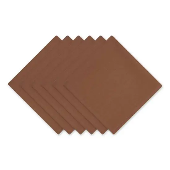 DII&reg; Oversized Napkin, 6ct. Leather Brown {1}