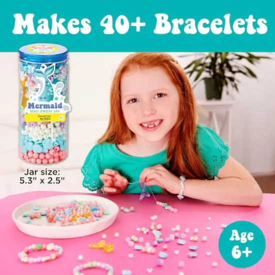 Creativity for Kids&reg; Mermaid Bead Jewelry Jar {3}
