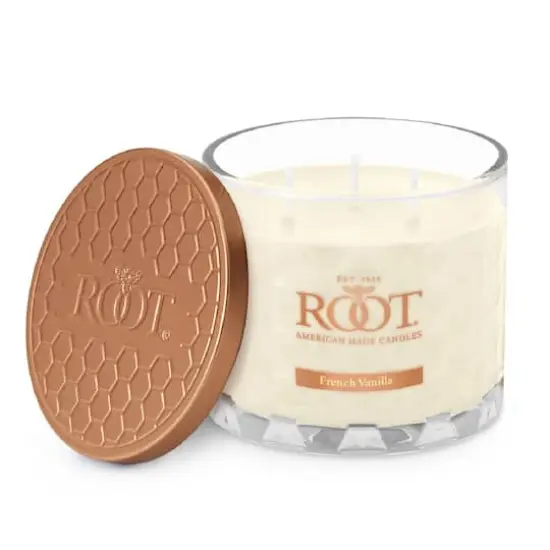 Root Candles Signature 3-Wick Honeycomb Beeswax Blend Jar Candle French Vanilla {1}