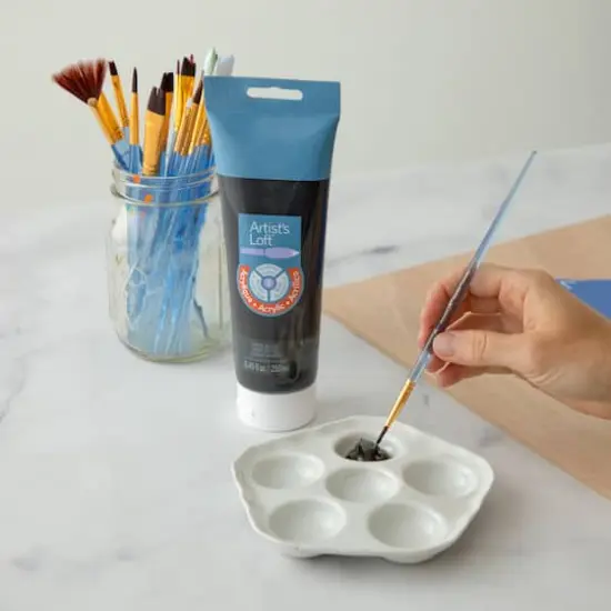 Acrylic Paint by Artist's Loft&trade;, 8.5oz. Mars Black {3}