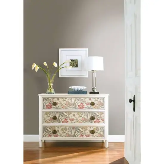 RoomMates Exotic Curiosity Peel & Stick Wallpaper Taupe and Pink {7}