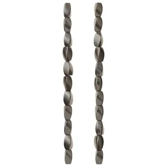 Magnetic Hematite Twist Beads, 12mm by Bead Landing&trade; {4}
