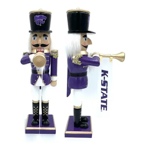 14" College Bugler Nutcracker Kansas State {1}