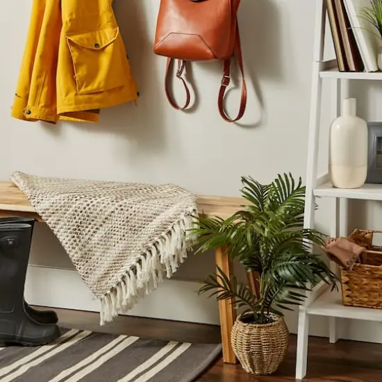 DII&reg; Natural Tone Diagonal Stripe Acrylic Throw {8}