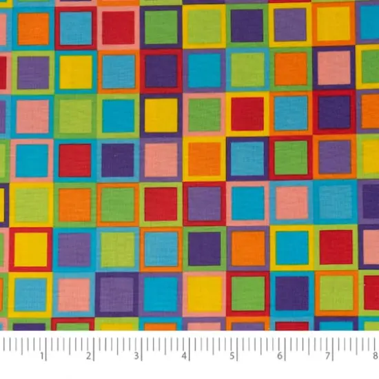 SINGER Rainbow Blocks Cotton Fabric {4}