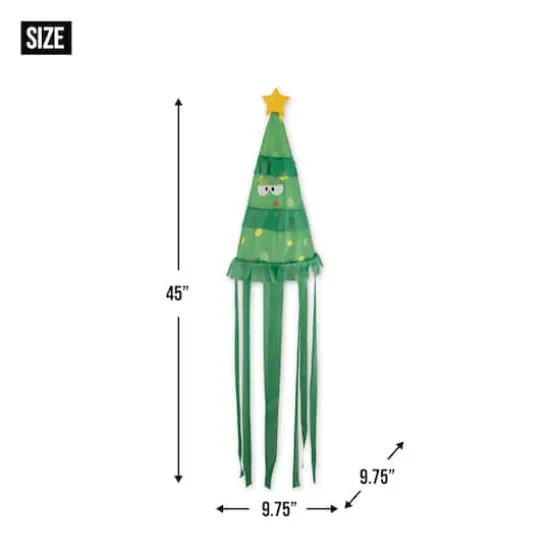 45" Christmas Tree Windsock {7}