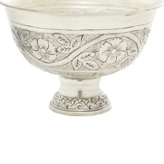 8" Silver Iron Traditional Planter {3}