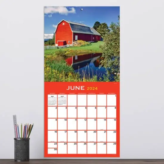 TF Publishing 2024 Barns Wall Calendar {5}