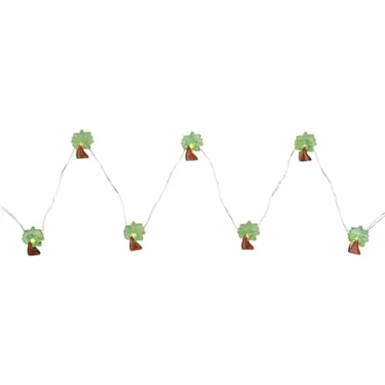 10ct. LED Green & Brown Palm Tree Fairy Lights Set {5}