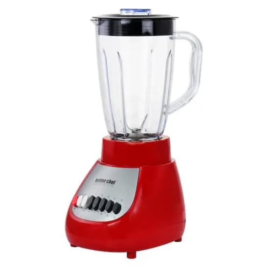 Better Chef Red 50oz. 10-Speed 350-Watt Plastic Jar Blender {1}