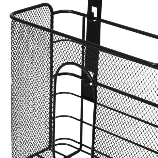 Household Essentials Over the Door Mesh Metal Basket {7}