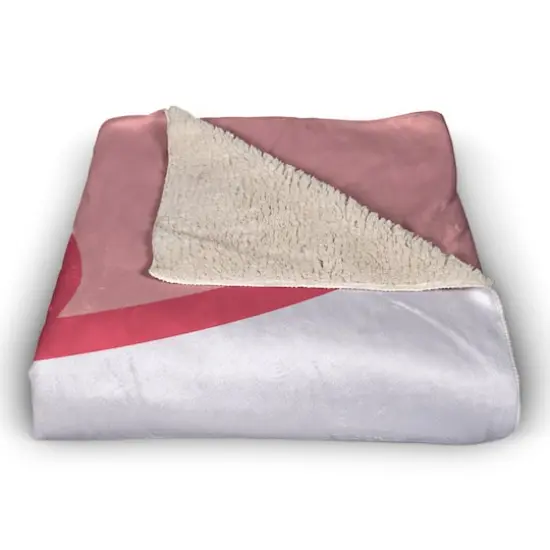 Funky Wave Pattern 50" x 60" Coral Fleece Blanket {3}