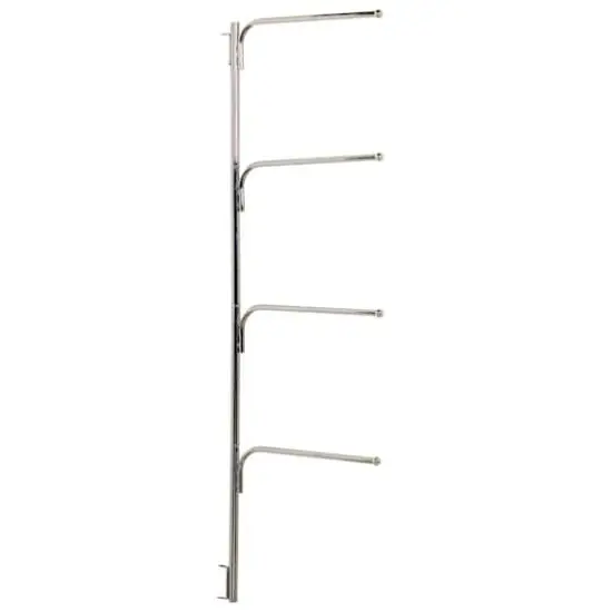 Household Essentials HINGE-IT Clutterbuster Family Towel Bar Silver {1}