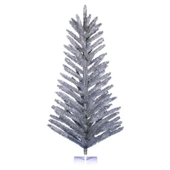 7ft. Unlit Vintage Aluminum Artificial Christmas Tree {1}