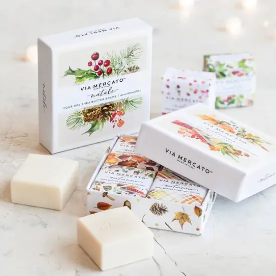 European Soaps Natale 4 Bar Gift Set {3}