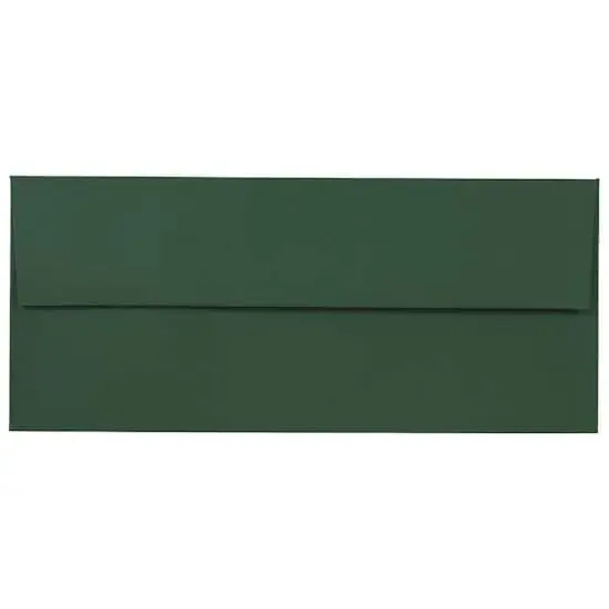 JAM Paper #10 Business Premium Straight Flap Envelopes, 50ct. Dark Green {1}
