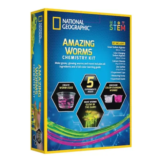National Geographic&trade; Amazing Worms Chemistry Kit {7}