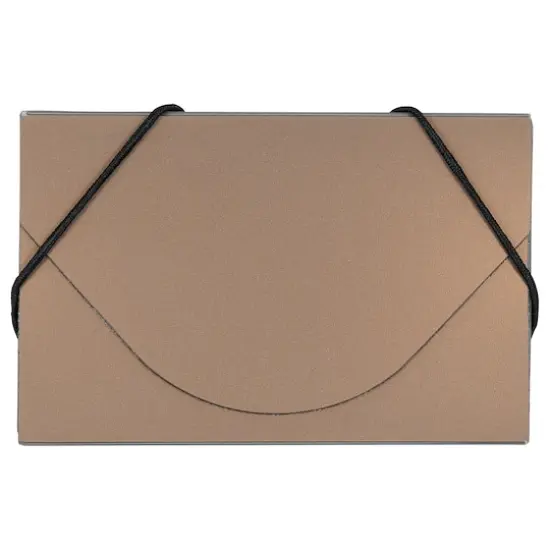 JAM Paper Plastic Business Card Holder Case Copper Metallic {1}