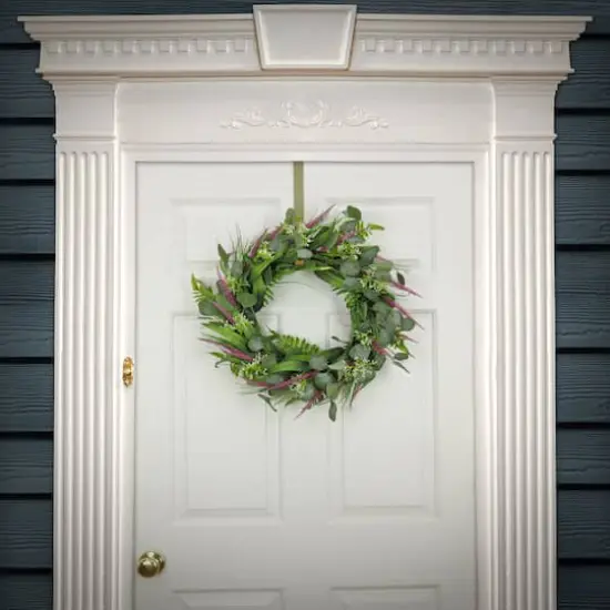 22" Eucalyptus & Lavender Wreath {3}