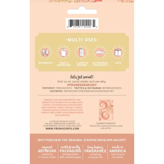 Willowbrook&reg; Fresh Scents&trade; Summer Romance&reg; Fragrance Sachets {5}
