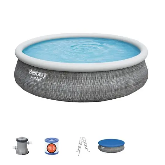Bestway&reg; Fast Set&trade; 15ft. Round Inflatable Pool Set {4}