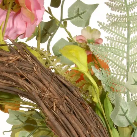 22" Spring Flower Wreath {7}