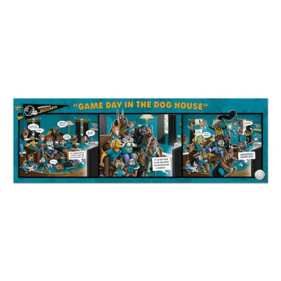 NFL Game Day in the Dog House 1,000 Piece Puzzle Jacksonville Jaguars {4}