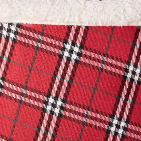 DII&reg; Red Plaid Holiday Tree Collar {8}