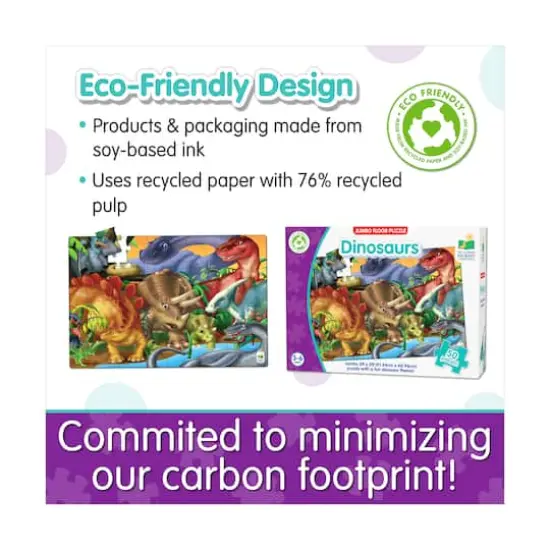 Jumbo Floor Puzzle - Dinosaurs: 50 Pcs {7}