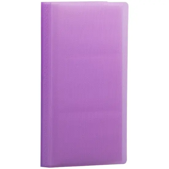 JAM Paper Purple Wallet Size Business Card Book, 12ct. {3}