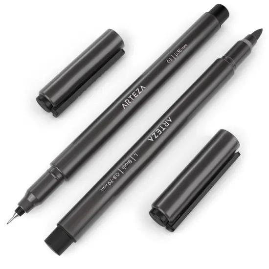Arteza&reg; Black Micro-Line Pen Set {4}