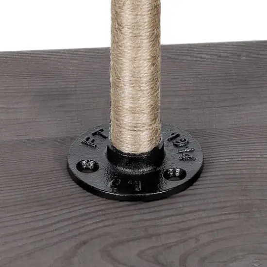 NEX&trade; Brown Industrial Pipe Metal Table Legs, 4ct. {4}