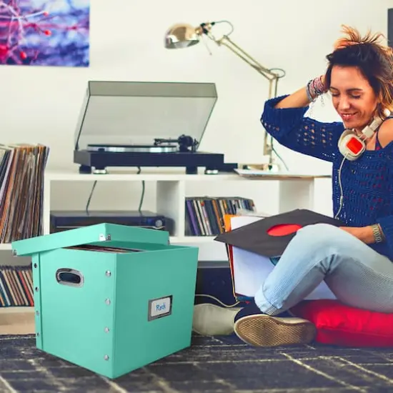 12" Snap-N-Store Vinyl Record Storage Box Mint {7}