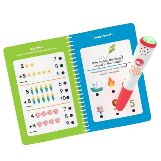 Educational Insights Hot Dots Kindergarten Essentials Reading & Math Workbook {3}